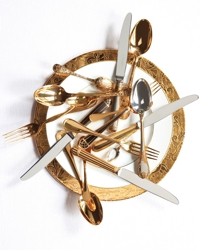 Gold cutlery group