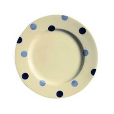 Blue Spot Dessert Plate