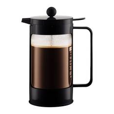 Bean Coffee Plunger Black 8 Cup