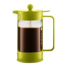 Bean Coffee Plunger Green 8 Cup