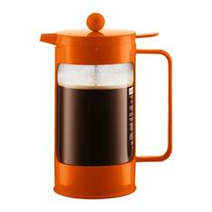 Bean Coffee Plunger Orange 8 Cup