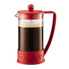 Brazil Coffee Plunger Red 3 Cup