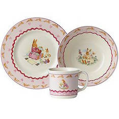 Bunnykins Hearts Melamine 3 Piece Set