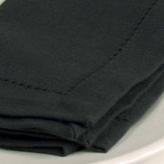 Hemstitch Tablecloths Black