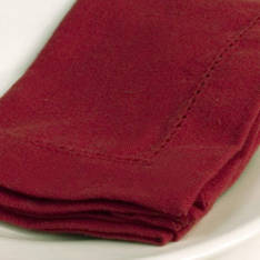 Hemstitch Tablecloths Red