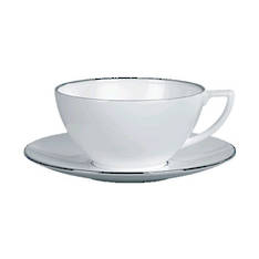 Platinum Lined Tea Cup & Saucer