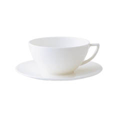 Jasper Conran White Tea Cup & Saucer