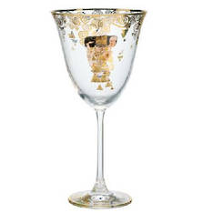 Klimt The Hug Wine Glass