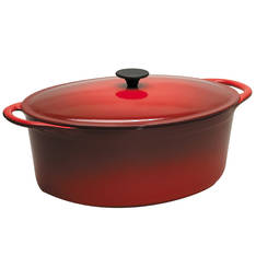 Le Creuset Oval Casserole Red