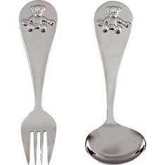 Christening Bear Spoon & Fork