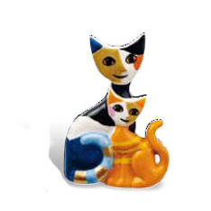 Rosina Cat Magnets Filippo & Francesca