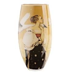Michael Parkes Vase Pale Swan