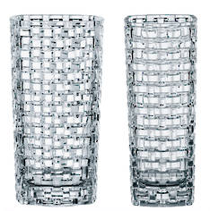 Crystal Basket Vase Slim