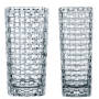 Crystal Basket Vase Wide