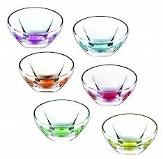 Fusion Colours Dessert Bowl Set of 6