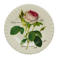 Redoute Rose Plate