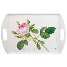 Redoute Rose Melamine Trays - 2 sizes