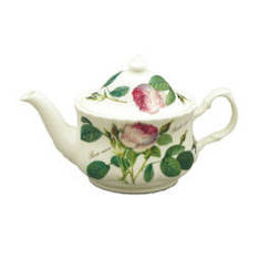 Redoute Rose Oval Teapot