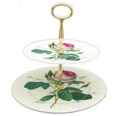 Redoute Rose Tiered Cake Stand