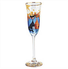 Glass Flute Flower Cat