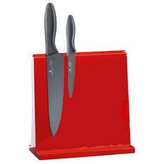 Magnetic Knife Block Red