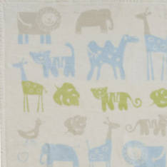 African Jungle Blanket White