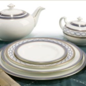 Aynsley Blue Garland Dinnerware