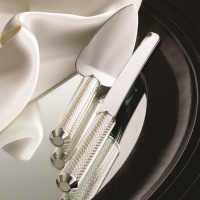 Lenox Jubilee Pearl Silver Plate Cake Knife Server in use Lenox Jubilee Pearl Silver Plate Cake Knife Server in use